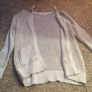 Cold shoulder cardigan